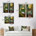 thumbnail image 4 of Designart "Romantic Picnic Amidst Italian Garden Splendor IV" France Wall Art Set Of 2 - Traditional Green Gallery Set For Office Decor, 4 of 6