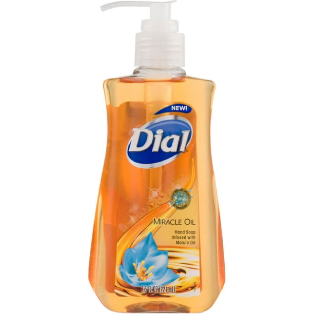 3 Pack Dial Liquid Hand Soap, Miracle Oil 7.5 oz