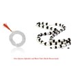 thumbnail image 1 of Kamada Combination of Crystal quartz(Sphatik) mala and Black Tulsi mala,Spritual Necklace/rosary for Women and Men, 1 of 5