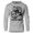 Sport Grey, variant on GYMISH Biceps In Your Way Lightweight Long Sleeve Hooded T-Shirt for Men – Funny Gym Hoodie Sport Grey, Small