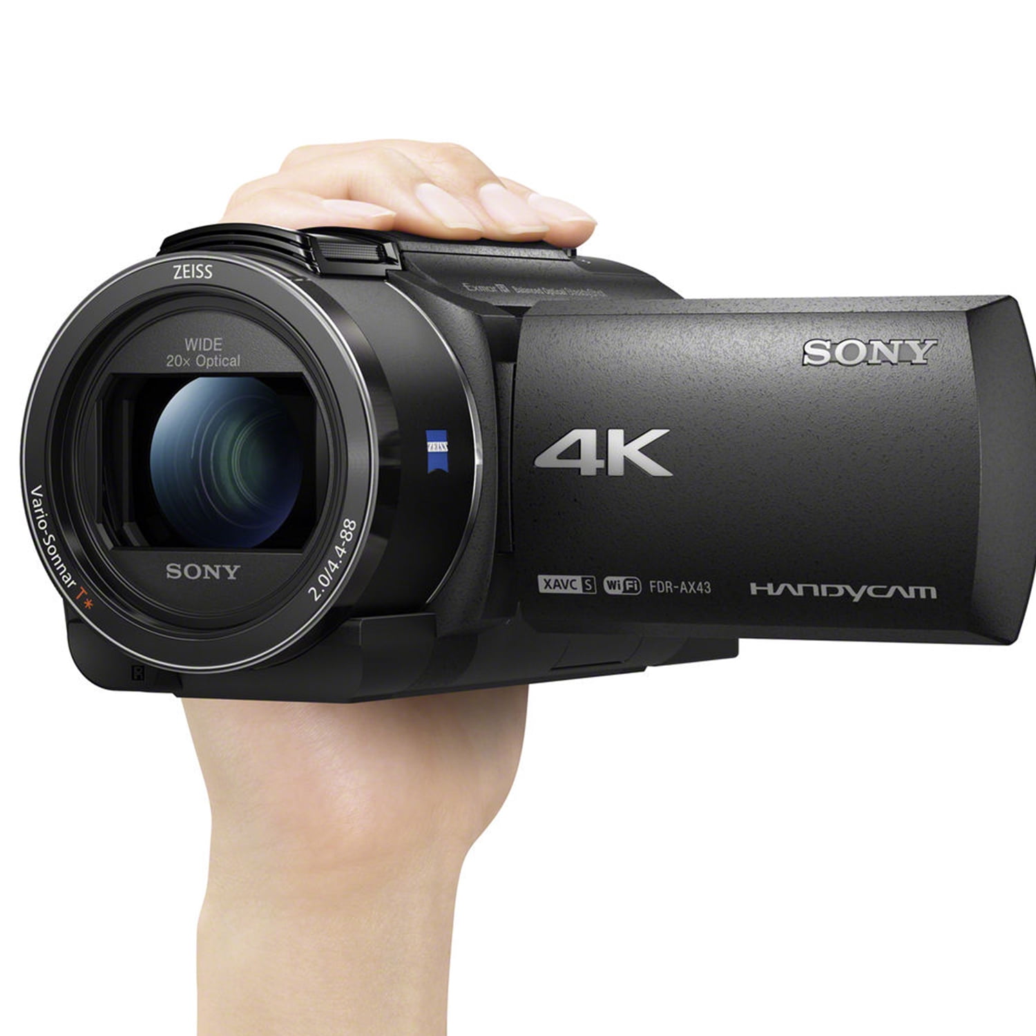 Sony FDR-AX43 4K UHD Handycam, 32GB SanDisk Card, Case, Tripod +