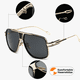 thumbnail image 2 of Apuakthei Gafas de sol para hombre Gafas retro Marco de metal Gafas clásicas, 2 of 4