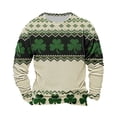 thumbnail image 1 of Tops para Mujeres de Moda Otoño Día de San Patricio Impreso Suelto Cuello Redondo Manga Larga Suéter, 1 of 3
