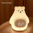 thumbnail image 1 of Bonita lámpara de guardería con forma de oso Nightlight Kids despertador Temporizador de repetición para la habitación 3 tiempo de tiempo de tiempo de Tiempo de Luz amarilla cálida BLESIY Luz de noche infantil, 1 of 8