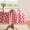Red and White, variant on Checkered Tablecloth Rectangle Gingham Table Cloths Waterproof Wrinkle Free Buffalo Plaid Table Covers Washable for Dining, Parties & Outdoor Picnic(Red,60" Round)