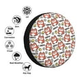thumbnail image 4 of Salouo Happy Foxy Faces Print Spare Tire Cover 14-17 inch Spare Tire Protector Universal Tough Tire Wheel Cover for Trailer SUV and Truck-14 inch, 4 of 6