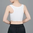 thumbnail image 4 of YUBNLVAE Chest Binder Tank Top Breathable Comfortable and Soft Slim Fit Trans Vest Tops Tomboy Lesbian,White,4XL, 4 of 6