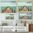 thumbnail image 4 of Designart "Solitary Pier III" Coastal Pier Wall Decor, 4 of 5