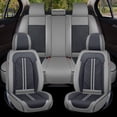 For TOYOTA Full Nappa Leather Car Seat Cover 5Sit Front Rear Full Set