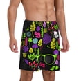 thumbnail image 2 of Bixox Men's Black Head African Woman printed lightweight casual shorts, soft sleep shorts with pockets., 2 of 7