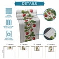 thumbnail image 6 of Strawberry Table Runner 48 Inches, Vintage Green Botanical Spring Floral Bed Runner Dresser Scarves Tabletop for Indoor Outdoor Parties/Ceremony/Banquet, 13" x 48", 6 of 8