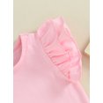thumbnail image 5 of Bagilaanoe Newborn Baby Girl Summer Jumpsuit Fly Sleeve Bodysuit 3M 6M 12M 18M Infant Casual One Piece Romper, 5 of 8