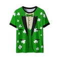 thumbnail image 7 of Ounisa Funny World Women's Holiday Tuxedo T-Shirts Graphic Short Sleeve Novelty Party Costume Top, 7 of 7