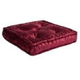 thumbnail image 2 of SAFAVIEH Belia Solid Floor Pillow, 25" x 25", Burgundy, 2 of 5
