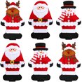 thumbnail image 5 of Wovilon Christmas Decorations Christmas Cutlery Christmas Cutlery Bag Christmas Table Decoration Kitchen, 5 of 7