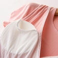 thumbnail image 5 of Ohufall Women's Short Sleeve Maternity Loungewear Tops Summer Solid Color Crew Neck Nursing Sleepwears Plus Size Loose Breathable Breastfeeding Pajamas for Pregnant Woman, 5 of 7