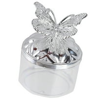 COOLHOOD Elegant Candy Storage Bowl With Metallic Butterfly Accents For Wedding Party Decor And Display