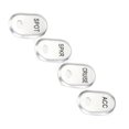 thumbnail image 2 of 4pcs For Harley Touring Electra Glide Chrome Brushed Rocker Panel Switch Cover Buttons Cap Kit ' 96-'13 Flhtcu '11-'13 Fltru, 2 of 4