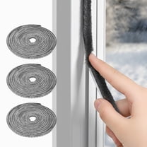 Self-Adhesive Weather Stripping, Soundproofing Solution for Doors and Windows, 0.35" Wide x 0.2" Thick, 33 Ft Gray