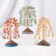 thumbnail image 3 of Nvzi 1 pieza de sauce llorón de piedra natural, árbol de la riqueza de piedra triturada natural, árbol de la energía tejido a mano, árbol de la vida rojo, adorno de decoración para el hogar, 3 of 5
