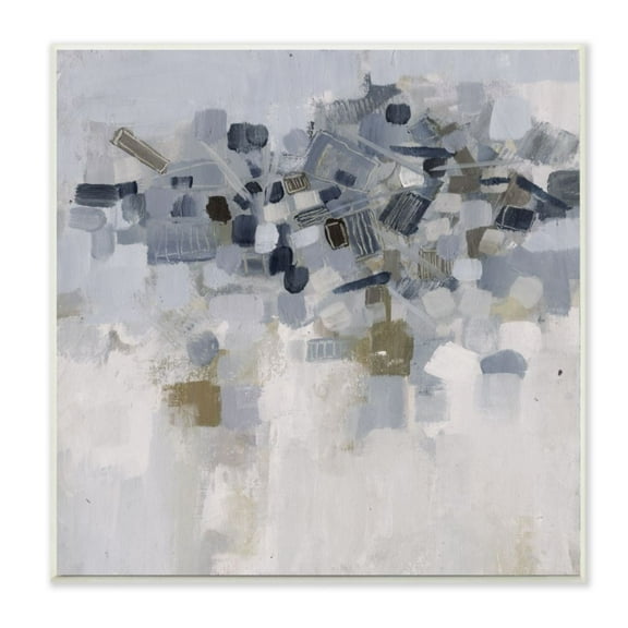 Stupell Industries Dense Soft Blue Abstracted Shapes Geometric Detail Design by Smith Haynes