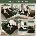 thumbnail image 5 of Wiilayok Modular Cloud Sectional Couch,107" L Shaped Sectional Sofa with Left/Right Chaise,Upholstered Deep Seat Sofa for Living Room Bedroom,Olive Green(Corduroy), 5 of 12