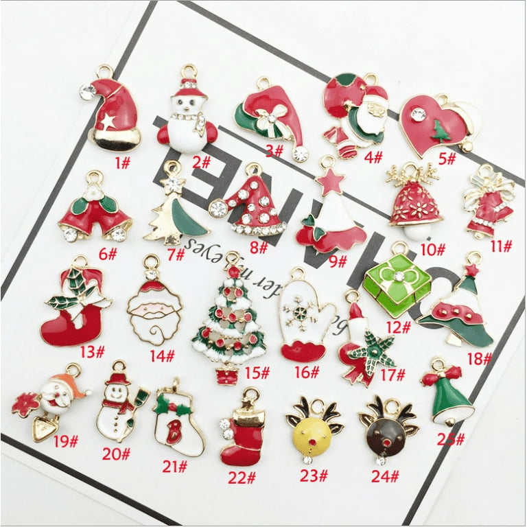 Enamel christmas hotsell charms
