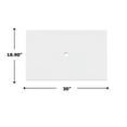 thumbnail image 5 of 30" Modern Solid Surface Minimalist Thin Vanity Countertop - White, 5 of 5
