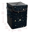 thumbnail image 5 of Virgo Constellation Foldable Car Trash Can with Lid, Leak-proof Mini Trash Can, Hanging Storage Bag, Car Trash Bin, 5 of 6