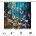 thumbnail image 2 of Watercolor Wildflowers 4 Piece Shower Curtain Sets, with Non-Slip Rugs, Toilet Lid Cover And Bath Mat, for Bathroom Decor Set, 2 of 8