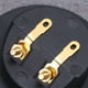 thumbnail image 5 of 2pcs DIY Home Car Stereo Tornillo Conectores de taza Enchufes de subwoofer Caja de altavoz de 2 vías Terminal Binding Post Terminal Box Caja de conexiones (Negro), 5 of 5