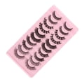 thumbnail image 2 of Juego de 10 pestañas postizas hechas a mano con rizo DD, multicapa, para mujer, 2 of 14
