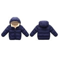thumbnail image 3 of Karlsitek Kids Children Winter Warm Jacket Plus Velvet Cotton Coat Toddler Outerwear Down Coat for 1-6T Boys Girls, 3 of 5