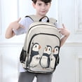 thumbnail image 6 of FORMRS Unisex School Backpack 17" Student Travel Bag with Laptop Compartment, Cute Puffin, 6 of 7