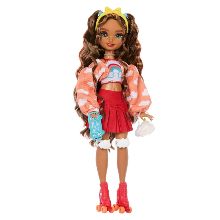 Dream Besties Barbie Teresa Roller Skating Fashion Doll with 9