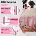 thumbnail image 5 of ZephyPaw Dog Playpen Indoor 32 inch 8 Panels Heavy Duty Dog Fence Puppy Pen for Large Medium Small Dogs Indoor Outdoor ,Pink, 5 of 7