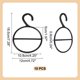 thumbnail image 2 of 10 perchas negras para bufandas de 4,7 x 7,28 pulgadas, organizador de anillos de plástico redondo para bufandas, organizador circular para bufandas, percha para ahorrar espacio, percha para colgar, 2 of 6