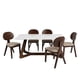 thumbnail image 4 of Bossa Juego de Mesa de Comedor Rectangular de Madera con Sillas Tamaño 180x90x77 Cm para 4-6 Personas para Cocina, Sala de Estar Facil de Armar December, 4 of 11