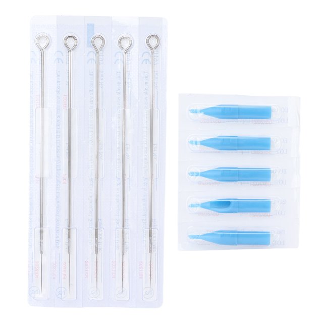 Tubos de punta de tatuaje, juego de puntas de agujas de tatuaje Agujas de tatuaje desechables con punta de tatuaje confiables y duraderas