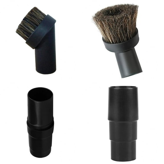 Vacuum Cleaner Brush Horsehair Head w/ Adapter Tool Attachment