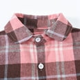 thumbnail image 6 of Winter Savings ! Edvintorg 18M-6Y Spring Fall Plaid Shirt Toddler Kids Baby Boys Girl Jackets Fashion Cute Lattice Pattern Print Long Sleeves Buttons Shirt Cotton Children Outerwear, 6 of 7