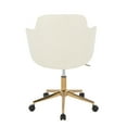 thumbnail image 6 of LumiSource Gold Metal, Cream Fabric Boyne Office Chair, 6 of 6