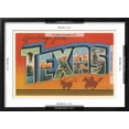 thumbnail image 5 of Art.com Greetings from Texas v2 Art Print by Wild Apple Portfolio, Black Frame Wall Art, 23" x 17", 5 of 5