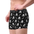 thumbnail image 2 of Fotbe Pirate skull Men’s Total Support Pouch Boxer Briefs, X-Temp Cooling, Moisture-Wicking Underwear, Regular, Long-leg and Trunk-Small, 2 of 5