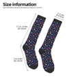 thumbnail image 5 of Daiia Sports Socks Colored Balloons Printed Novelty Crew Socks for Men Women Knee High Socks Cotton Socks Soft & Breathable Support Unisex Socks, 5 of 9