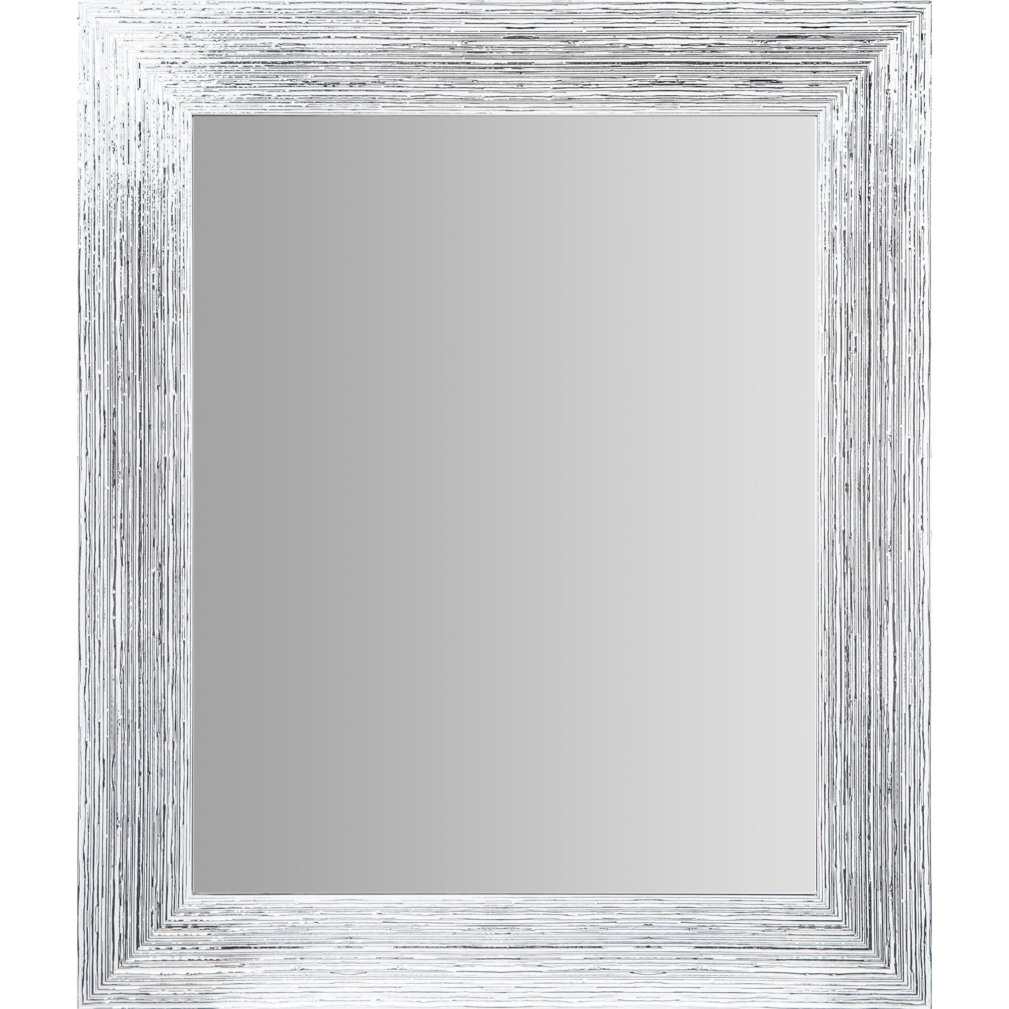 Silver Framed Accent Wall Mirror, White Framed Mirror Rectangle