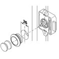 thumbnail image 4 of Botón de Bloqueo Sunnimix para Puerta de Armario 26cm Marrón B, 4 of 8