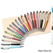20pcs Retractable Ballpoint Pen, Bling Stylus Pen, Crystal Diamond Screen Touch Pen, Capacitive Pens for Phones,