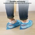 thumbnail image 6 of chaungfeng 100 Pack Disposable Hygienic Boot & Shoe Covers 100 pack(50 Pairs)|Waterproof Non-Slip, Durable for Construction, Workplace, Indoor Carpet Floor Protection, Blue, 6 of 7