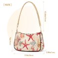 thumbnail image 3 of FORMRS Womens Shoulder Bag with Chain Strap Clutch Purse Cute Tote Handbag, Beige Starfish, 3 of 7